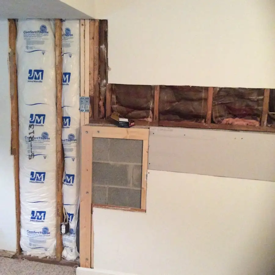 Wall insulation replacement during Contents Cleaning & Restoration in Los Alamitos